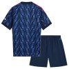 Camisola + Calções Arsenal Criança Equipamento 2ª 2025-26
